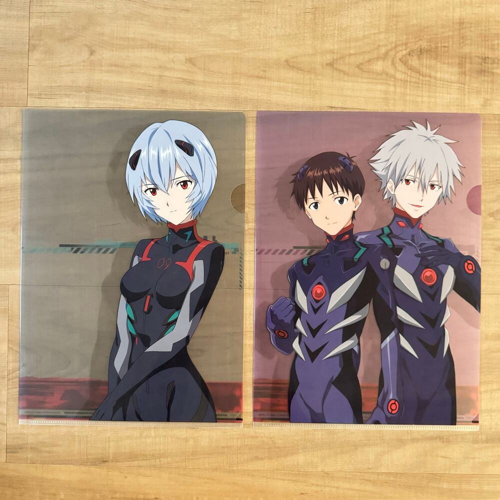 2 Neon Genesis Evangelion Anime Ichiban Kuji Visual Art Sheet Clear File‎ Poster